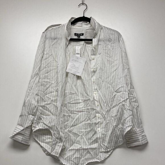 J.Crew textured drapey button-up shirt - Picture 6 of 7